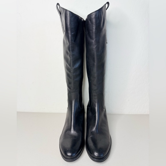Sam Edelman Black Leather Penny Back Zip Equestrian Riding Boot Size 6.5M - Picture 7 of 10